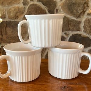 Three CorningWare Soup Mugs
